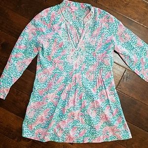 Women medium Lilly Pulitzer tunic lobstah roll